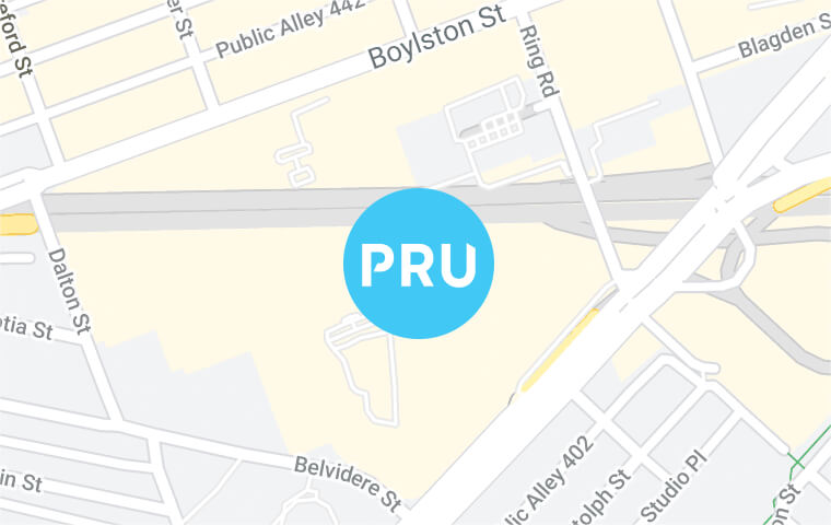 Map of Prudential Center